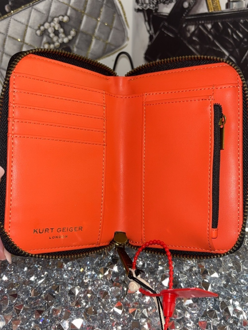 Kurt Geiger RARE London Small Scarf Print Wallet NWT - Picture 15 of 15